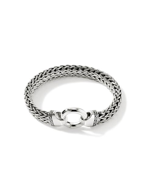 Flat Chain Bracelet, Sterling Silver, 11MM