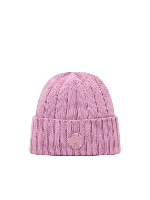 Save The Duck Jo logo-patch beanie hat