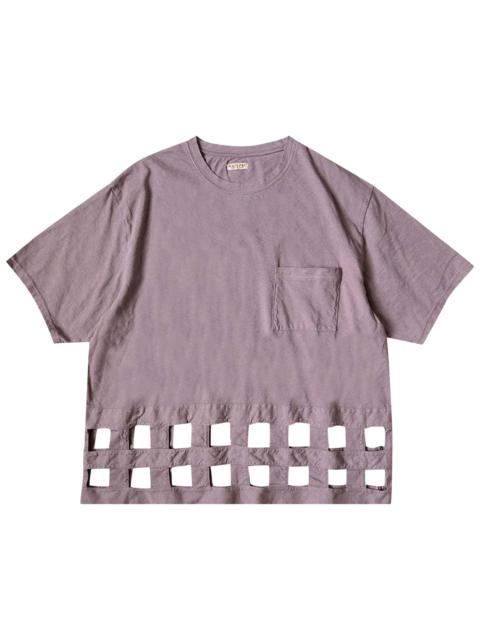 Kapital Kapital 20 / -Jersey Windowpane T-Shirt 'Light Purple'