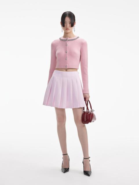 self-portrait Pink Embellished Cardigan