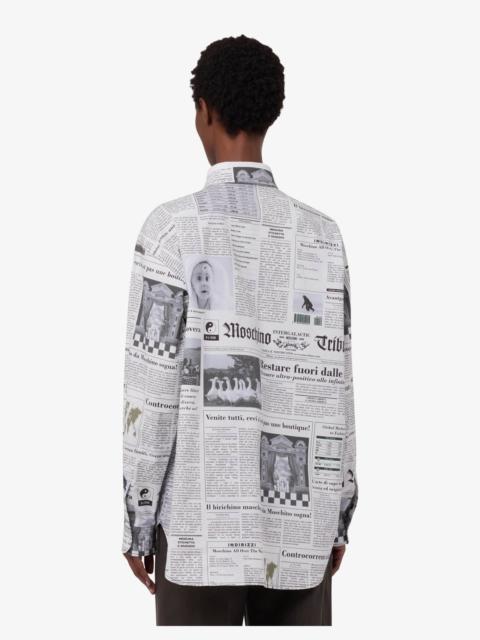 Moschino PRINTED COTTON POPLIN SHIRT