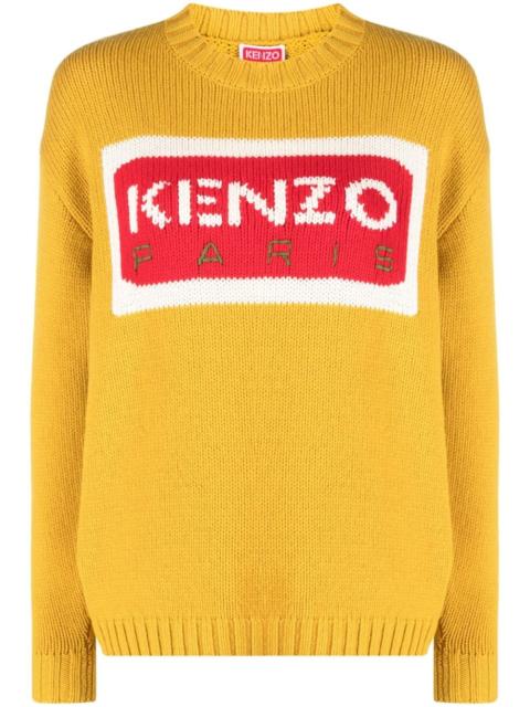 KENZO intarsia-knit logo jumper