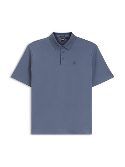 BOSS REGULAR-FIT POLO SHIRT IN MERCERIZED COTTON