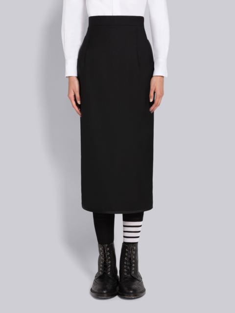 Thom Browne SUPER 120'S TWILL HOLIDAY HIGH WAISTED PENCIL SKIRT