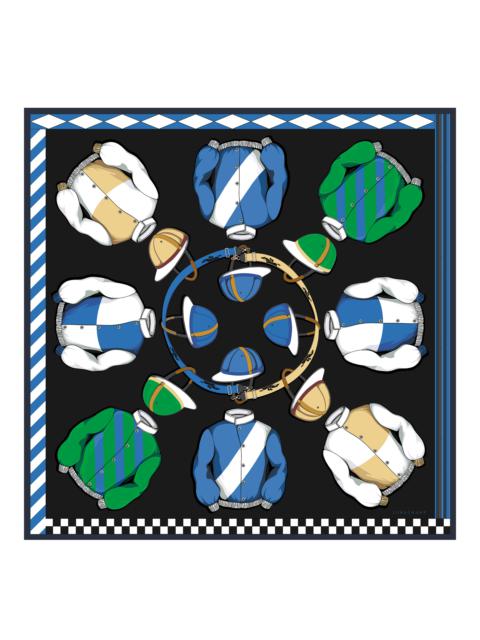 Longchamp Casaques Longchamp Silk scarf 90 Black - OTHER