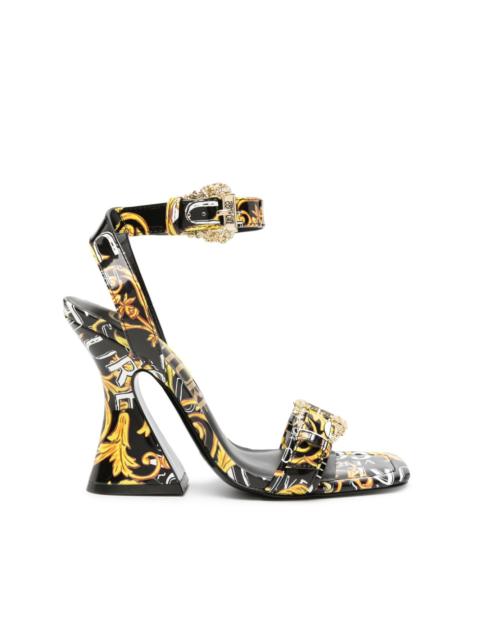VERSACE JEANS COUTURE Kirsten 100mm Barocco-print sandals