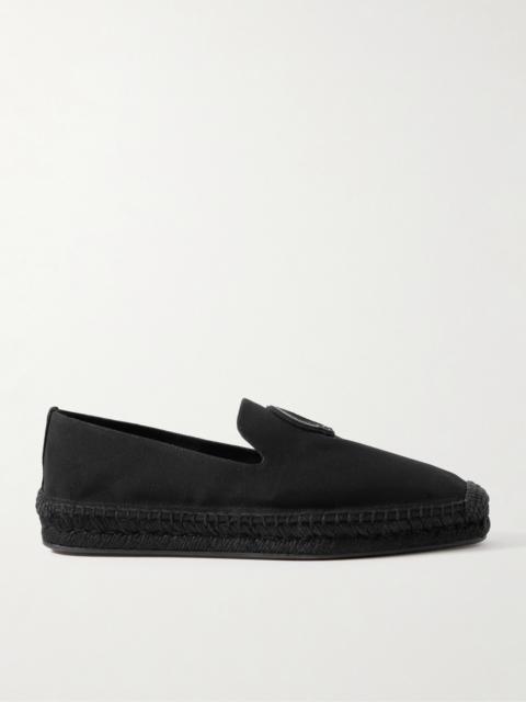 Christian Louboutin Nanou Logo-Appliquéd Canvas Espadrilles