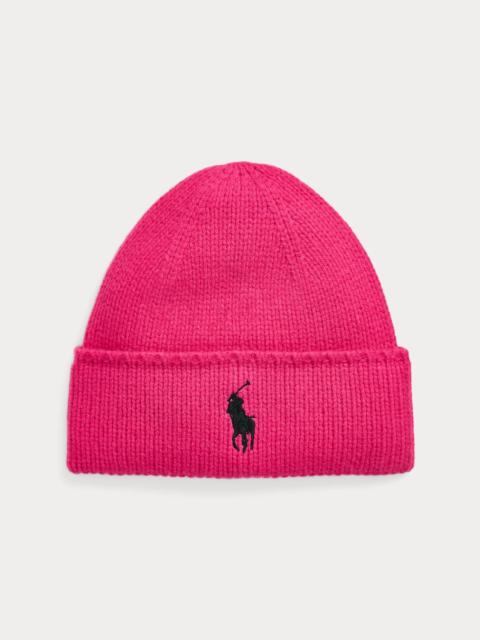 Polo Ralph Lauren Pink Pony Merino Wool Beanie