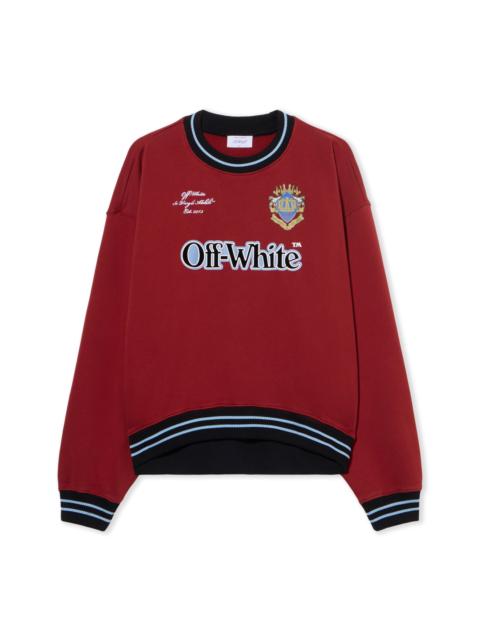 Off-White Sporty Over Crew Logo Sweatshirt