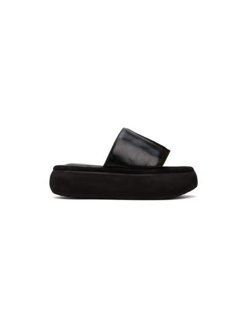 OSOI Black Boat Padded Slides