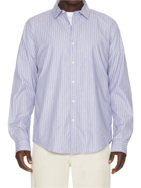 onia Poplin Long Sleeve Button Down Shirt
