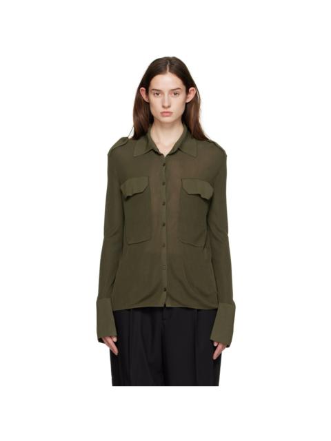 AYA MUSE Green Buttoned Shirt