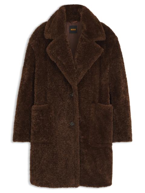 BOSS TEDDY COAT WITH ADJUSTABLE COLLAR