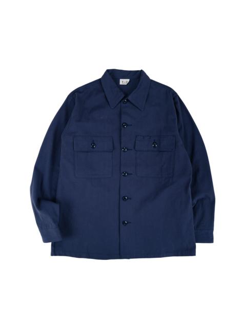 The Real McCoys MS26003 Shirt, Man's, Missile Combat Crew Blue