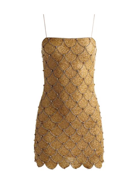 Alice + Olivia NINA EMBELLISHED MINI DRESS