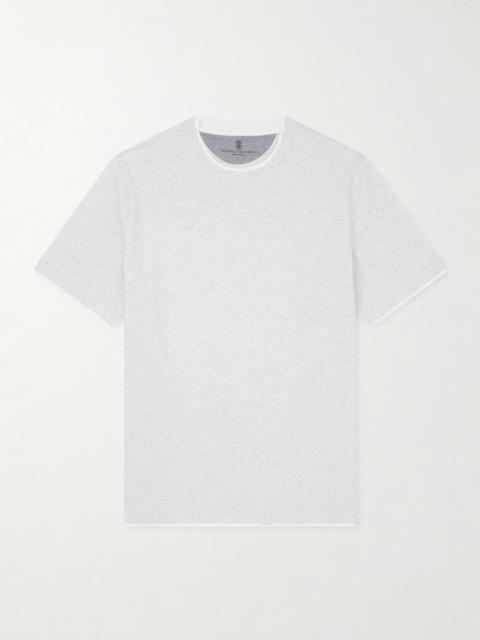 Brunello Cucinelli Layered Cotton-Jersey T-Shirt