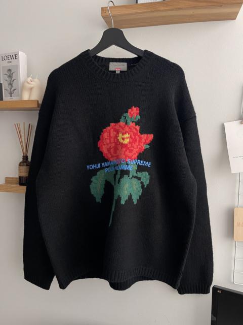 Flowers llic Supreme トップス Black Sweater