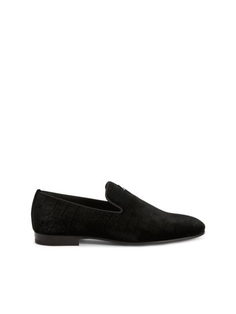 Giuseppe Zanotti slip-on velvet loafers
