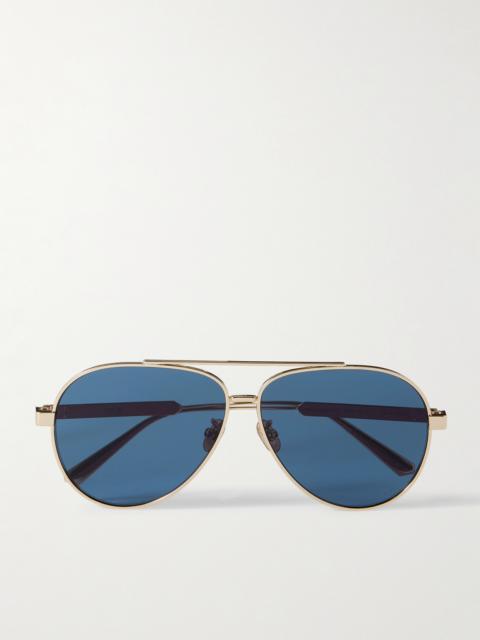 Dior Diorcannage A1u Aviator-style Gold-tone Sunglasses