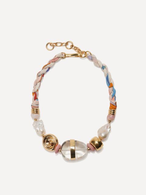 LIZZIE FORTUNATO Gold-Plated Majorca Beach Bead Necklace