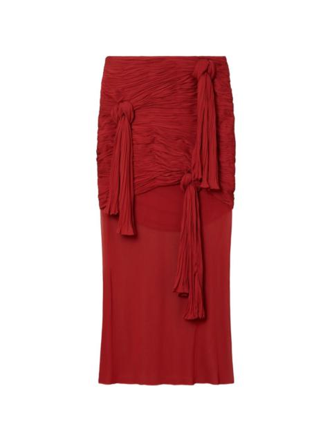 TORY BURCH knotted skirt