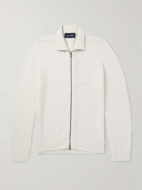 THOM SWEENEY Merino Wool-Blend Zip-Up Cardigan