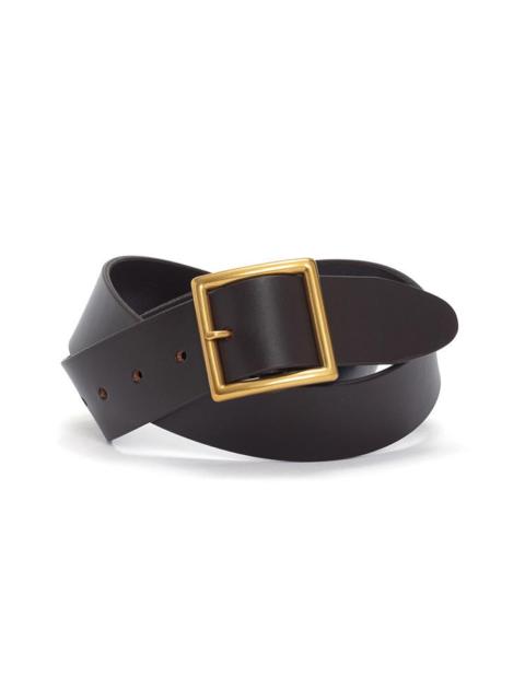 visvim PLAIN BELT 40MM DK.BROWN