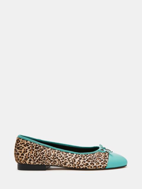 STEVE MADDEN KIT TEAL/LEOPARD
