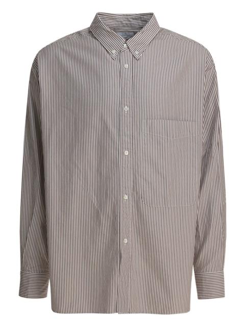 BEAMS PLUS Lisa striped chest-pocket shirt