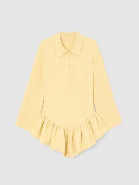 LIBEROWE PEPLUM POLO YELLOW DRESS