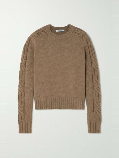 Max Mara Berlina cable-knit cashmere sweater
