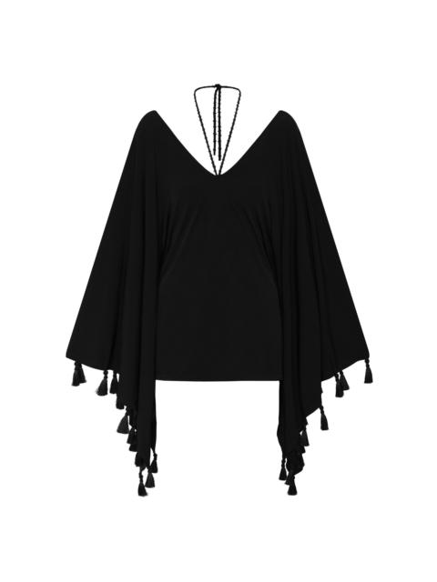 ANDRES OTALORA Mi Bohemia Tassel-Detailed Top black