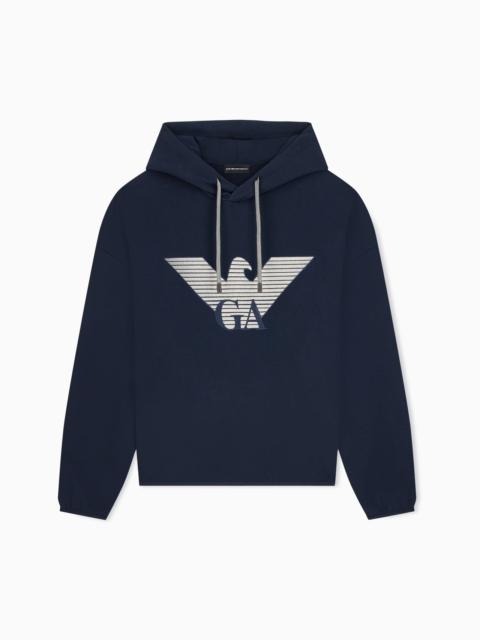 EMPORIO ARMANI JERSEY HOODED SWEATSHIRT HONG KONG CAPSULE