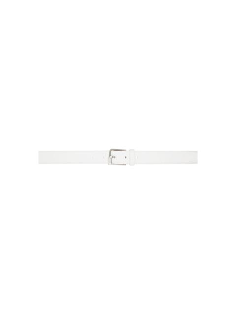 White Pin-Buckle Belt