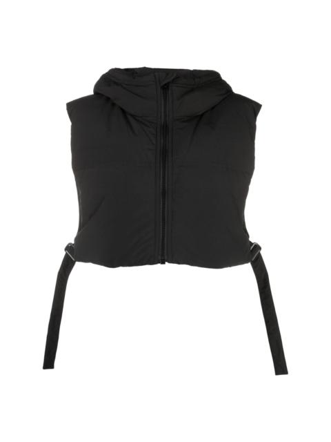 STAND STUDIO Malia hooded cropped gilet