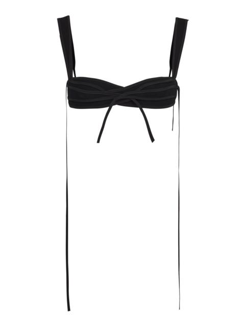 MATICEVSKI Brazen Crepe Bra Top black