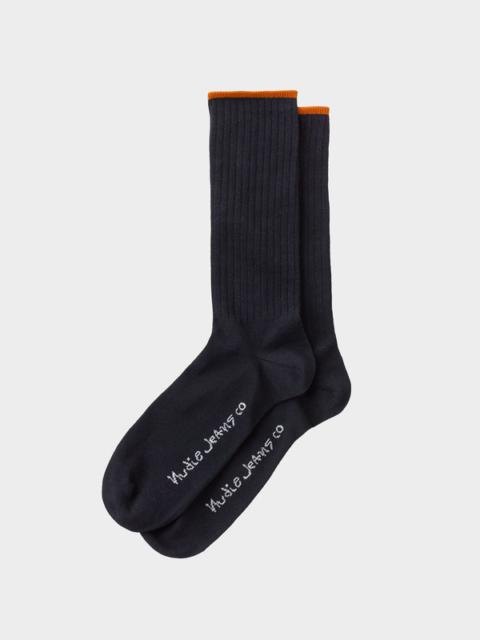 Nudie Jeans Gunnarsson Socks Navy