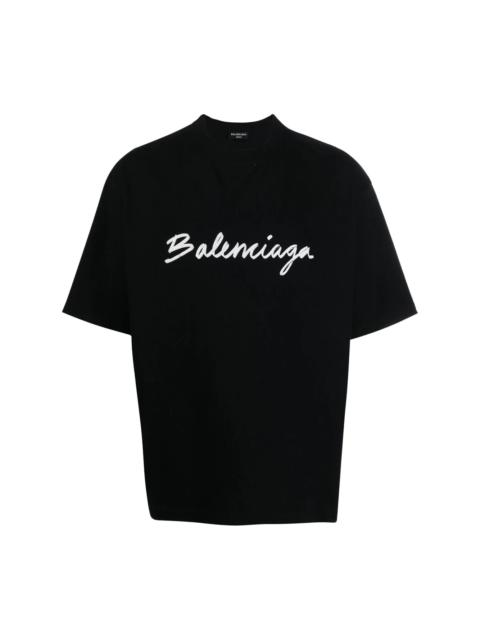 BALENCIAGA logo-print cotton T-shirt