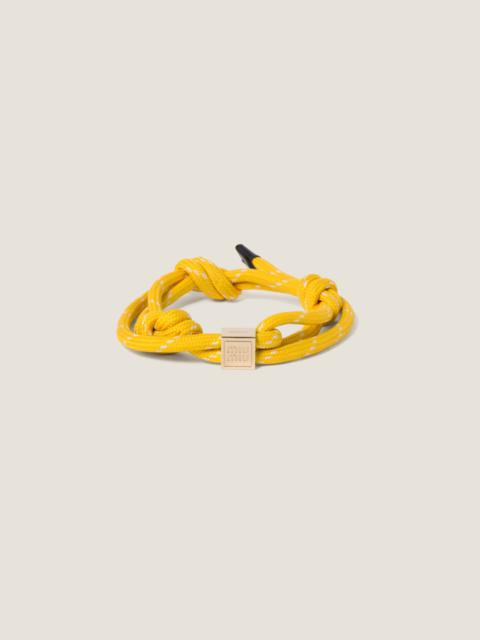 Cord and nylon bracelet