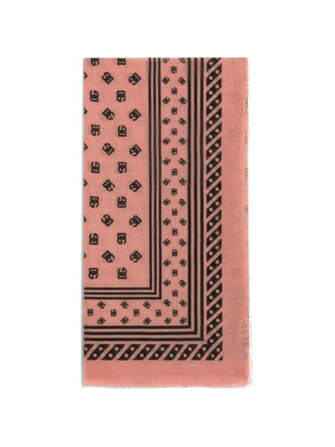 monogram scarf