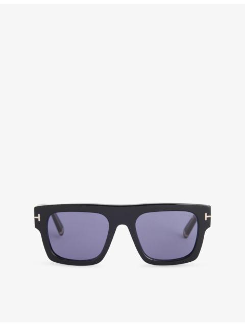 TOM FORD FT0711 Icon Square-Frame Acetate Sunglasses