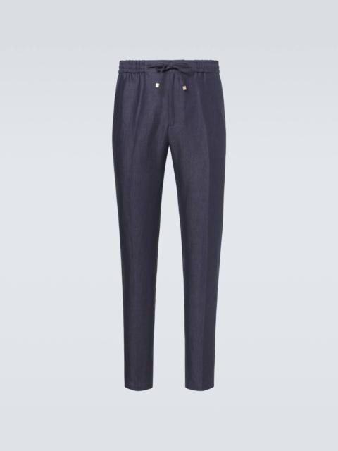 Etro Linen slim pants