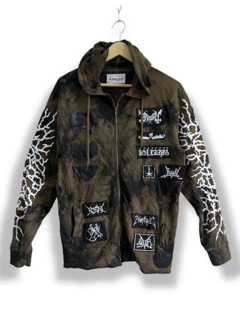 Other Designers If Six Was Nine × Reason - Vintage 90s Punk Metal Rock Band Tie Dye Sweater Hoodie