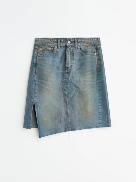 Our Legacy Midi Craft Skirt Kintsugi Wash Denim