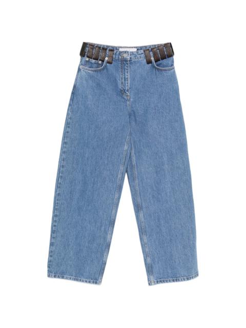 IRO Iro Archies Leather-trim Jeans