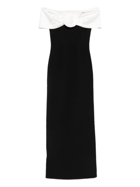 self-portrait flower datail maxi dress