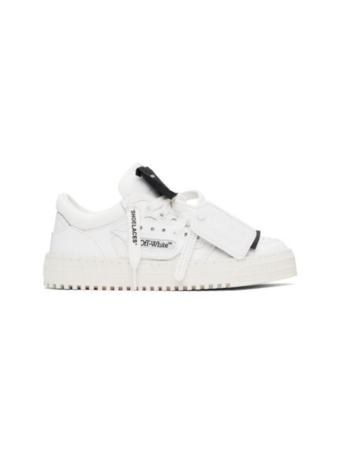 Off-White White & Black Low Top 3.0 Off Court Sneakers