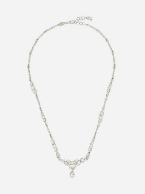 Easy Diamond necklace in white gold 18Kt and diamonds