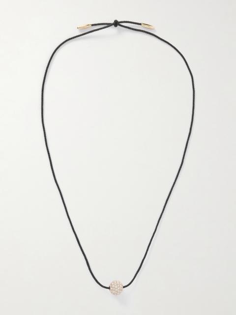 ROXANNE ASSOULIN The Spark Cord, Gold-tone And Crystal Necklace