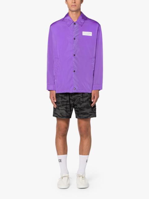 TEEMING LILAC NYLON PACKABLE COACH JACKET